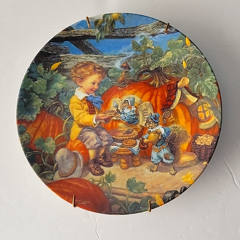 Knowles Peter Pumpkin Eater: Keepsake Rhymes by Scott Gustafson Plate 8.5" 10191